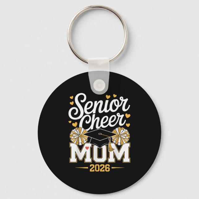 Senior Cheer Mum Cl Of 2026  Key Ring (Front)