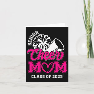 Senior Cheerleader Mum Cheer Cl Of 2025 Graduation Card