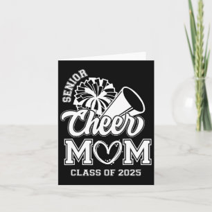 Senior Cheerleader Mum Cheer Cl Of 2025 Graduation Card