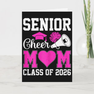Senior Cheerleader Mum Cheer Cl Of 2026 Graduation Card