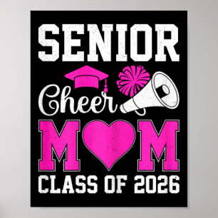 Senior Cheerleader Mum Cheer Cl Of 2026 Graduation Poster