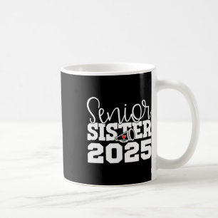 Senior Cheerleader Sister Cheer Cl Of 2025 Graduat Coffee Mug