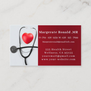 Senior Citizen Care Nurse Business Card