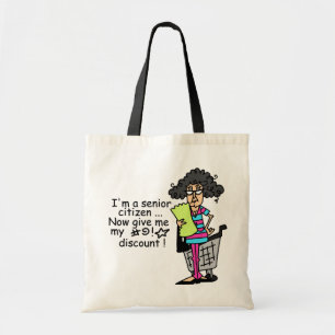 Senior Citizen Discount Tote Bag
