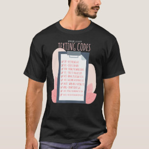 Senior Citizen Texting Codes Elederly People Gran T-Shirt