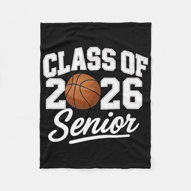 Senior Cl 2026 Basketball Champion School Spirit A Fleece Blanket (Front)