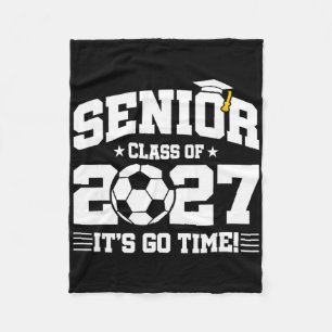 Senior Cl 2027 School Soccer Team Player 2027 Seni Fleece Blanket