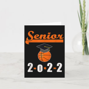 Senior Cl Of 2022 Graduation Basketball  Card