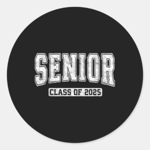 Senior Cl Of 2025 Graduation Gifts Graduate 25 Classic Round Sticker