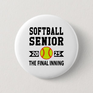 Senior Cl Of 2025 Softll Senior Night Graduation P 6 Cm Round Badge