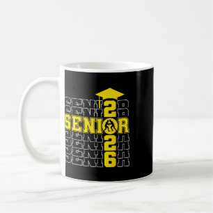 Senior Cl Of 2026 Graduation 2026 Yellow Wrestling Coffee Mug