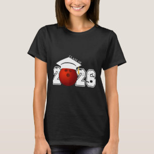 Senior Cl Of 2026 Graduation Bowling Graduate Gift T-Shirt