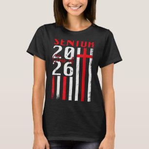 Senior Cl Of 2026 Usa Flag Christian Graduation Se T-Shirt