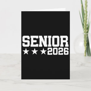 Senior Cl Of 2026 Varsity Text Graduation (2 Sided Card