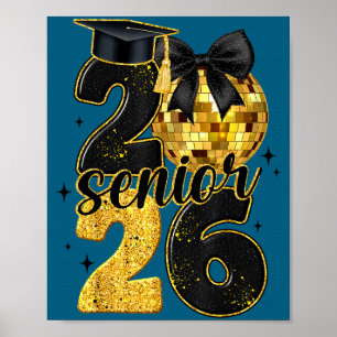 Senior Class 2026 Girl Graduation Illustration Poster