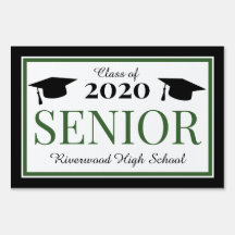 Senior Class Green Outdoor Graduation Yard