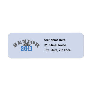 Senior Class of 2011 Return Address Label