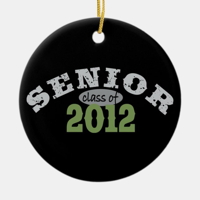 Senior Class of 2012 Ceramic Tree Decoration (Front)