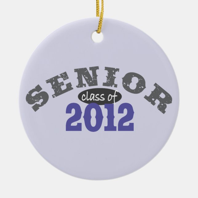 Senior Class of 2012 Ceramic Tree Decoration (Front)