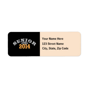 Senior Class of 2014 Return Address Label