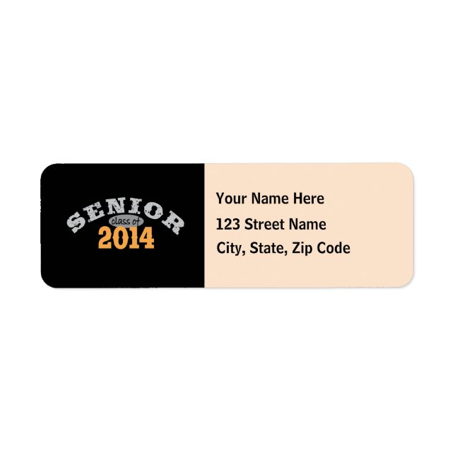 Senior Class of 2014 Return Address Label (Front)