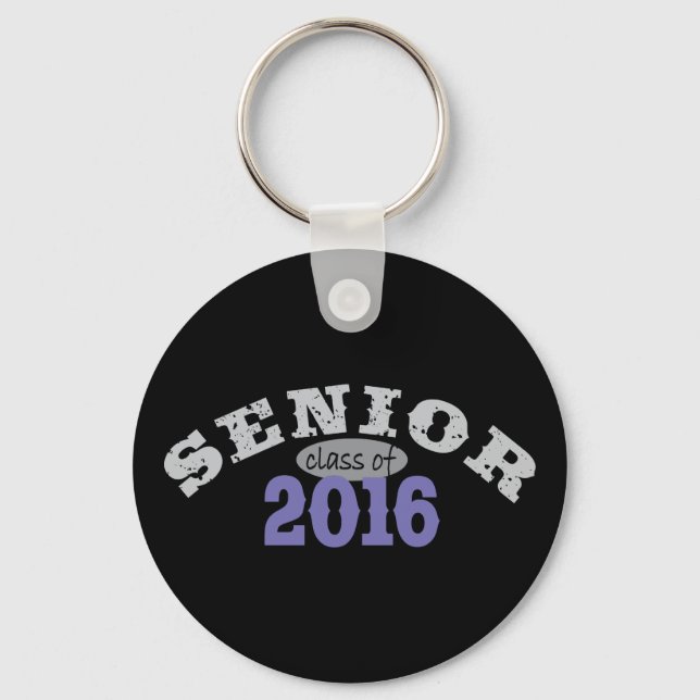 Senior Class of 2016 Purple Key Ring (Front)