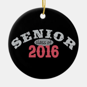Senior Class of 2016 Red Ceramic Ornament