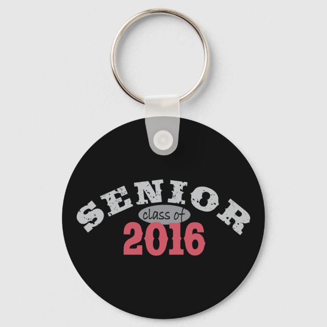 Senior Class of 2016 Red Key Ring (Front)