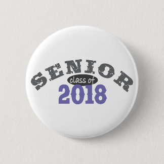 Senior Class of 2018 Purple 6 Cm Round Badge