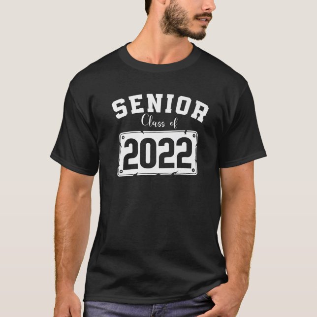 Senior Class Of 2022 Funny Graduation College Retr T-Shirt (Front)