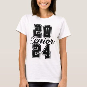 Senior Class of 2024 College Senior High School T-Shirt