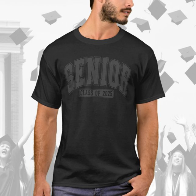 Senior Class of 2025 Bold Blackout T-Shirt (Creator Uploaded)