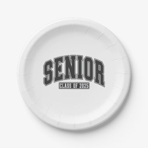Senior Class of 2025 Class of 2025 Graduation Paper Plate