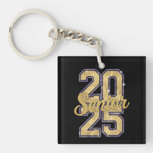 Senior Class Of 2025 Gold Graduation Graduate Key Ring