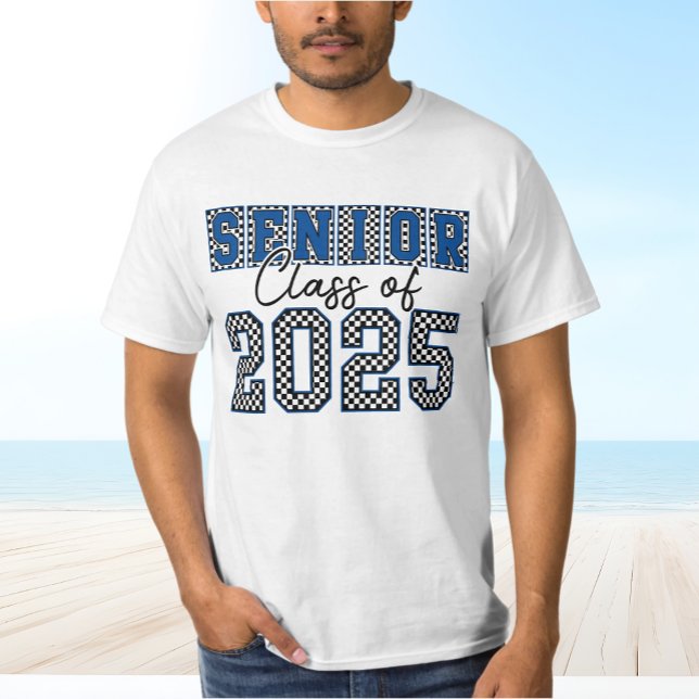 Senior Class of 2025 Retro Blue T-Shirt (Creator Uploaded)