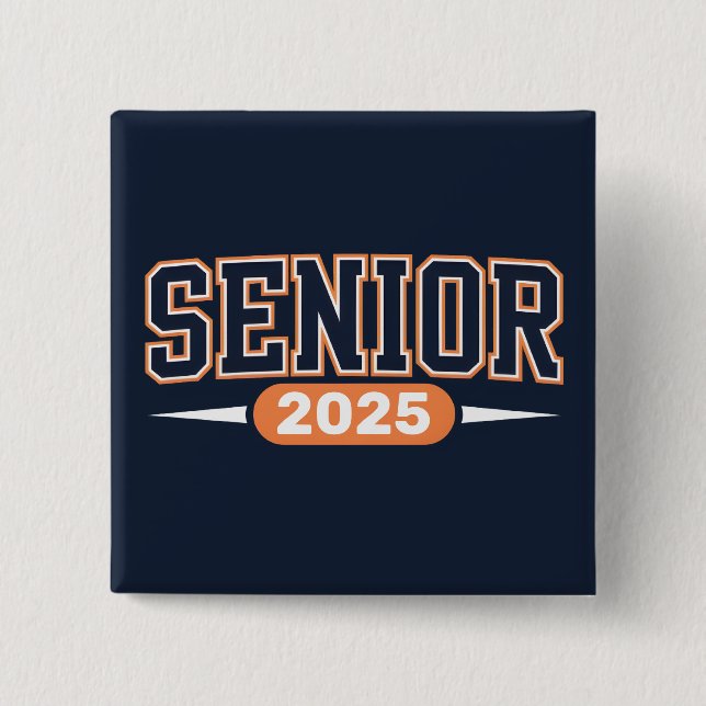 Senior Class of 2026 15 Cm Square Badge (Front)