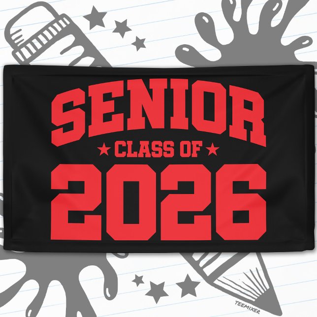 Senior Class of 2026 Bold Red Graduation Quote Banner (Creator Uploaded)