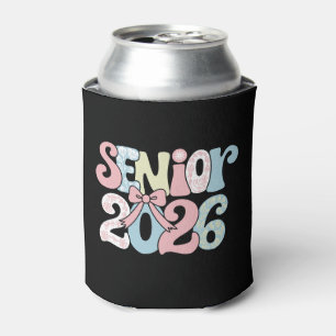 Senior Class Of 2026 Floral Bow Graduation 26 Grad Can Cooler