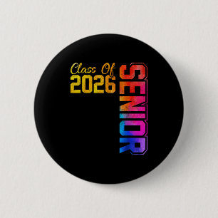 Senior class of 2026 graduate high school 6 cm round badge