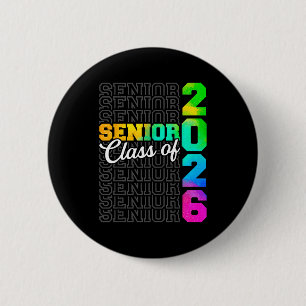 Senior class of 2026 graduate high school 6 cm round badge