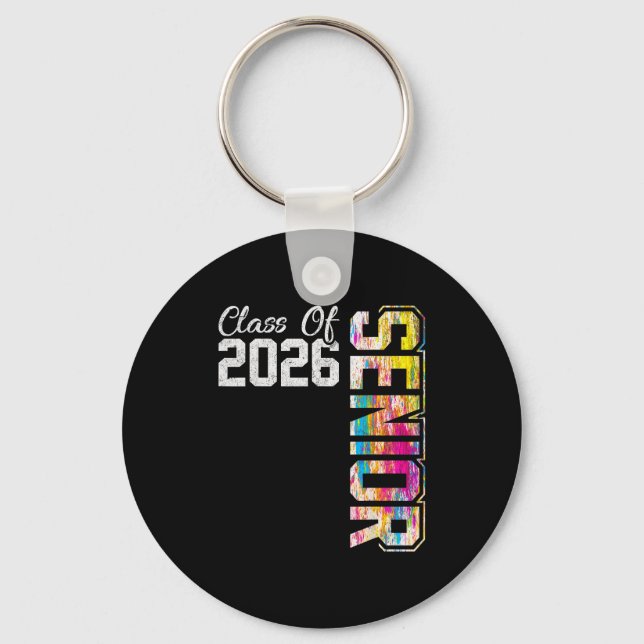 Senior class of 2026 graduate high school key ring (Front)