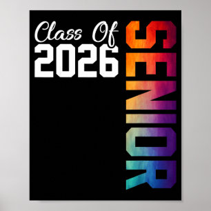 Senior class of 2026 graduate high school poster