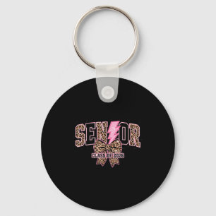 Senior class of 2026 leopard print graduation girl key ring