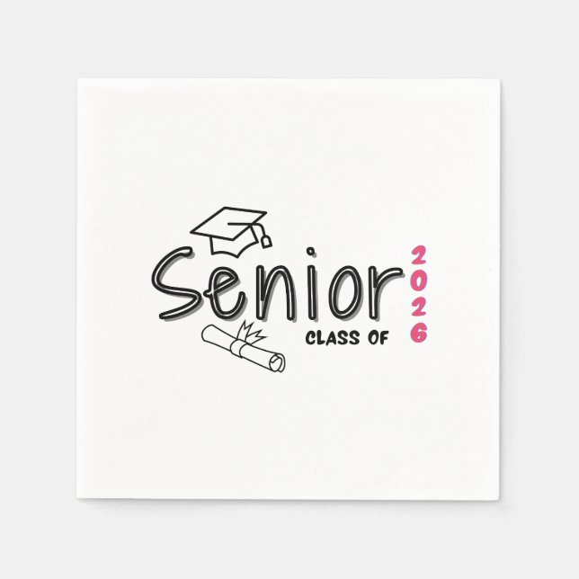 Senior Class of 2026 Paper Napkin (Front)