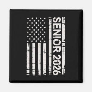 Senior Class Of 2026 Patriotic American USA Flag Magnet
