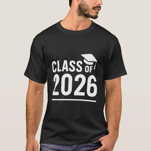 "Senior Class of 2026" Retro Graduation T-Shirt (Front)