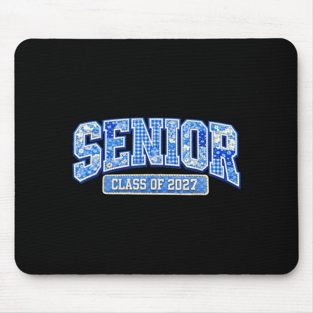 Senior class of 2027 graduation finally done toile mouse pad (Front)