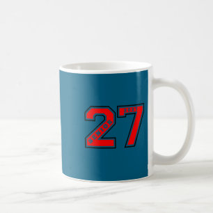 Senior class of 2027 red senior 27 left chest gift coffee mug