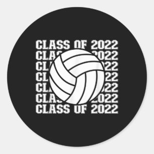 Senior Class of Volleyball Classic Round Sticker