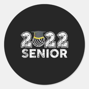 Senior Class Of Volleyball Seniors Classic Round Sticker